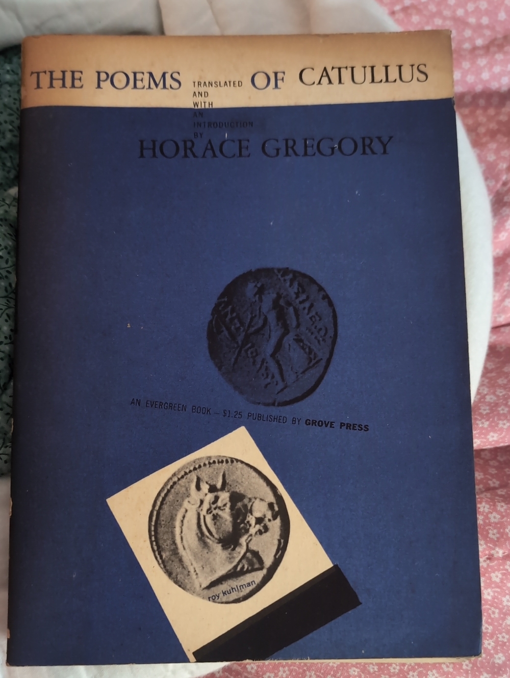 The Poems of Catullus by Horace Gregory - Blue Vintage Cover